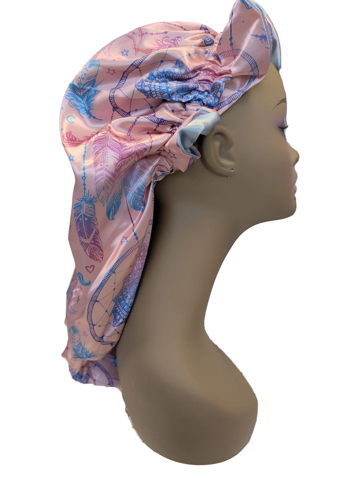 GGBeauty print Double-layer long bonnet For Braid And Locks