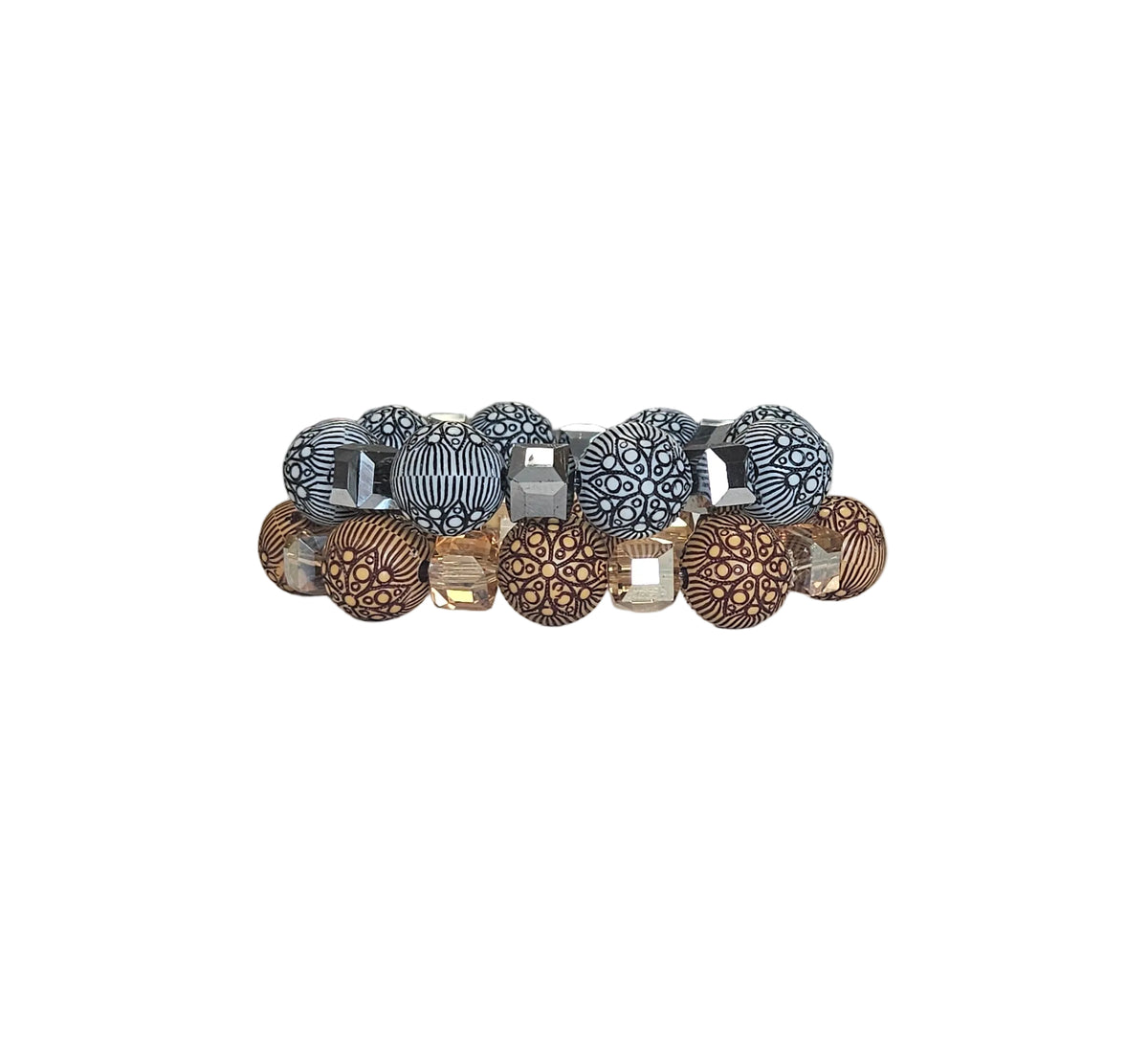 GGBEAUTY HandMade African Bracelet beads[Two piece]