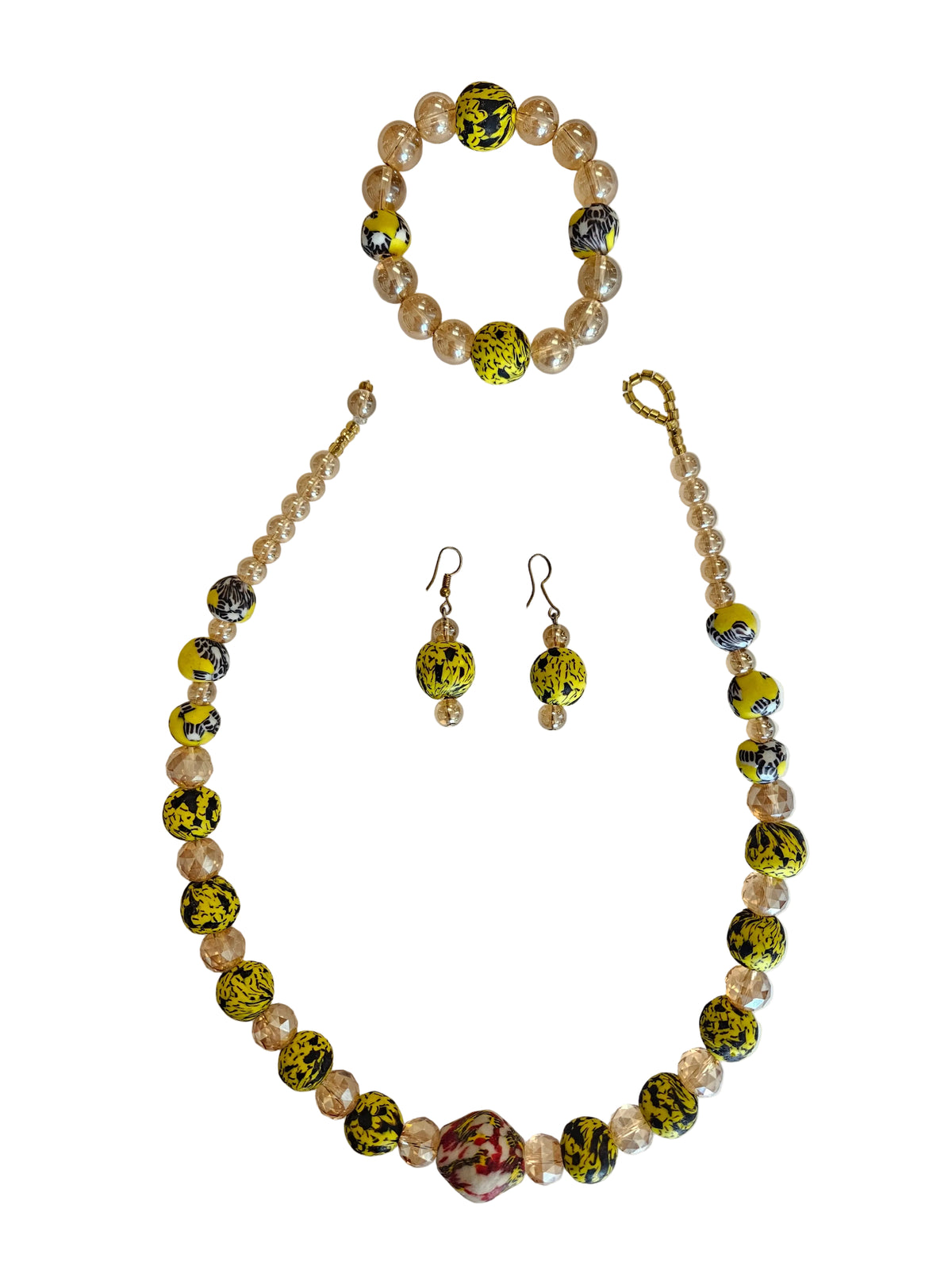 African Glass Beaded Necklaces