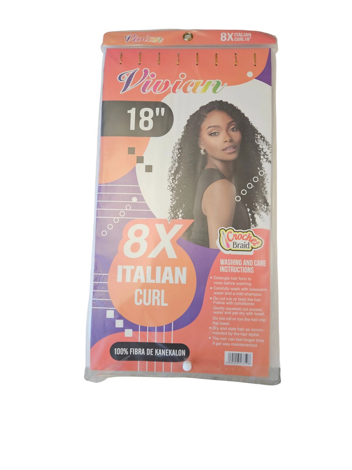 GGBEAUTY CROCHET Vivian 8x Italian Curl 18" Inches