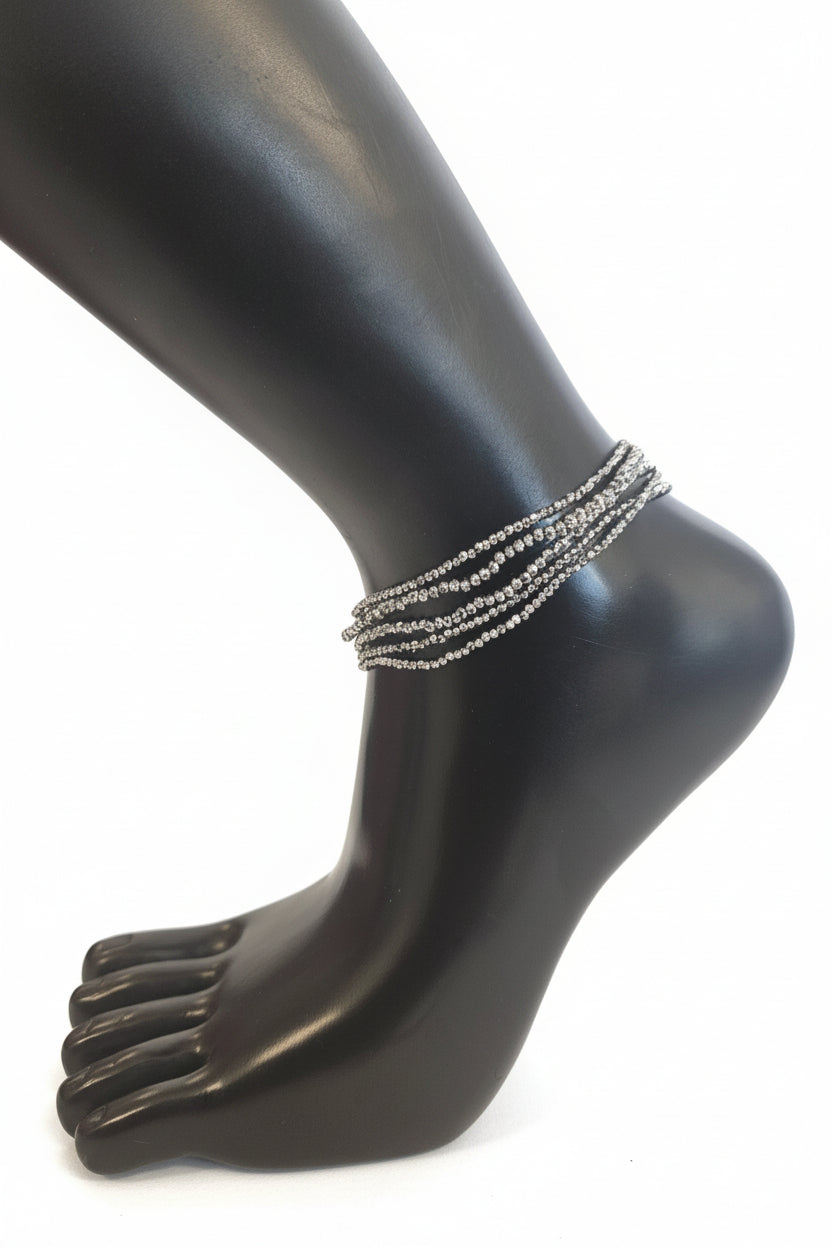 GG's African Beads Ankles 2Pcs,Handmade Beaded Foot Chain Jewelry For Women Bracelets