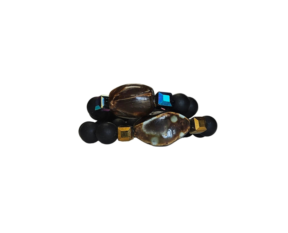 GGBEAUTY HandMade African Bracelet beads[Two piece]