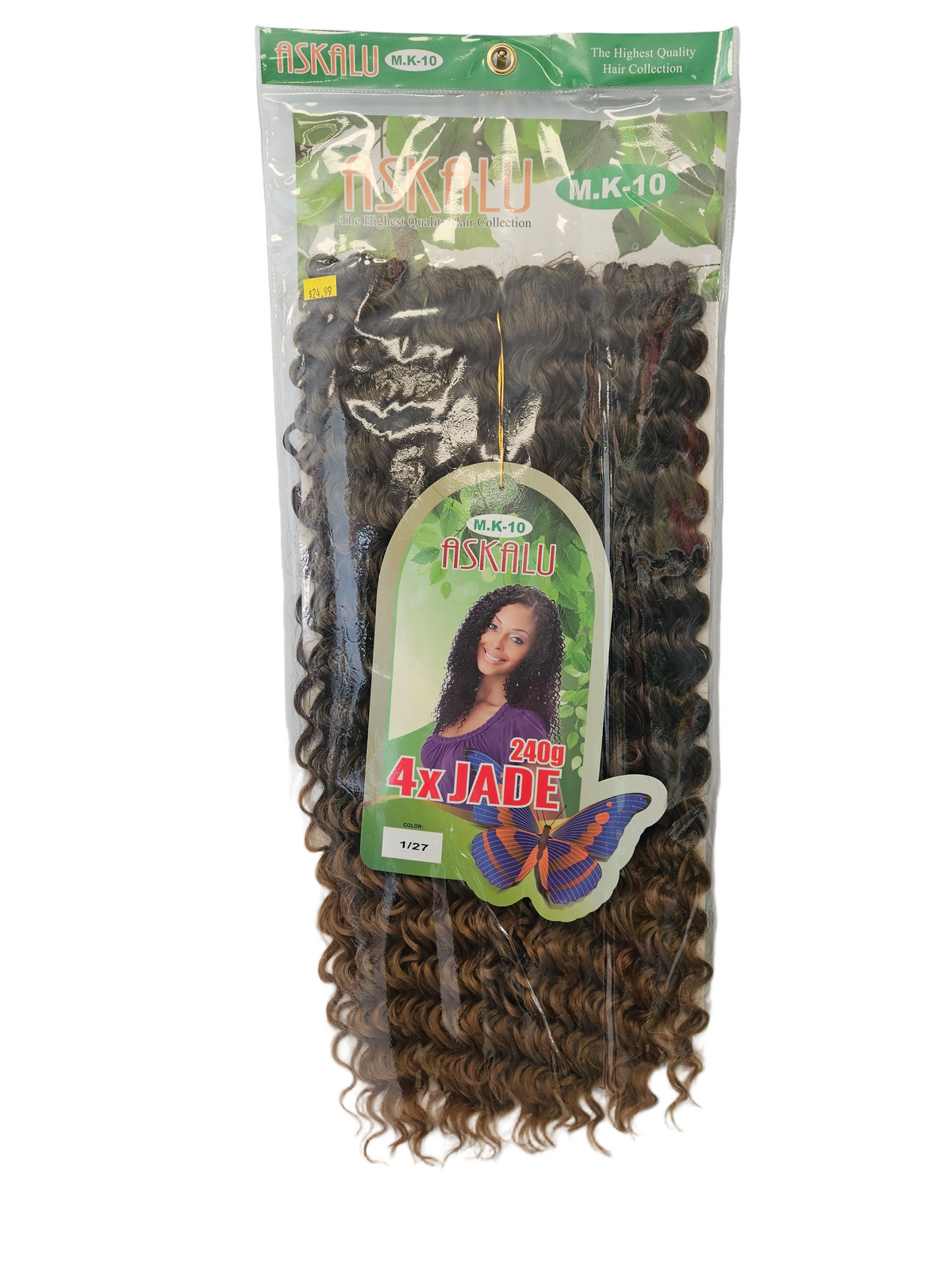 GGBeauty Askalu 4x Jade Crochet hair extensions.