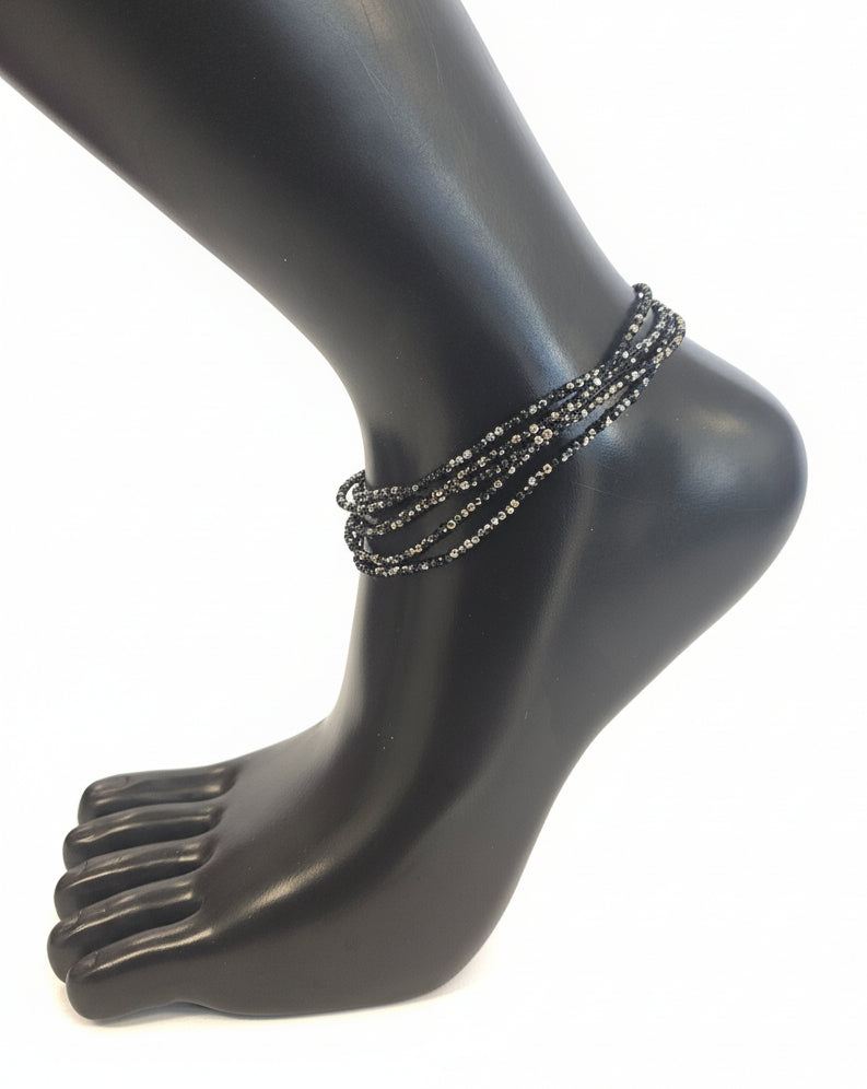 GG's African Beads Ankles 2Pcs,Handmade Beaded Foot Chain Jewelry For Women Bracelets