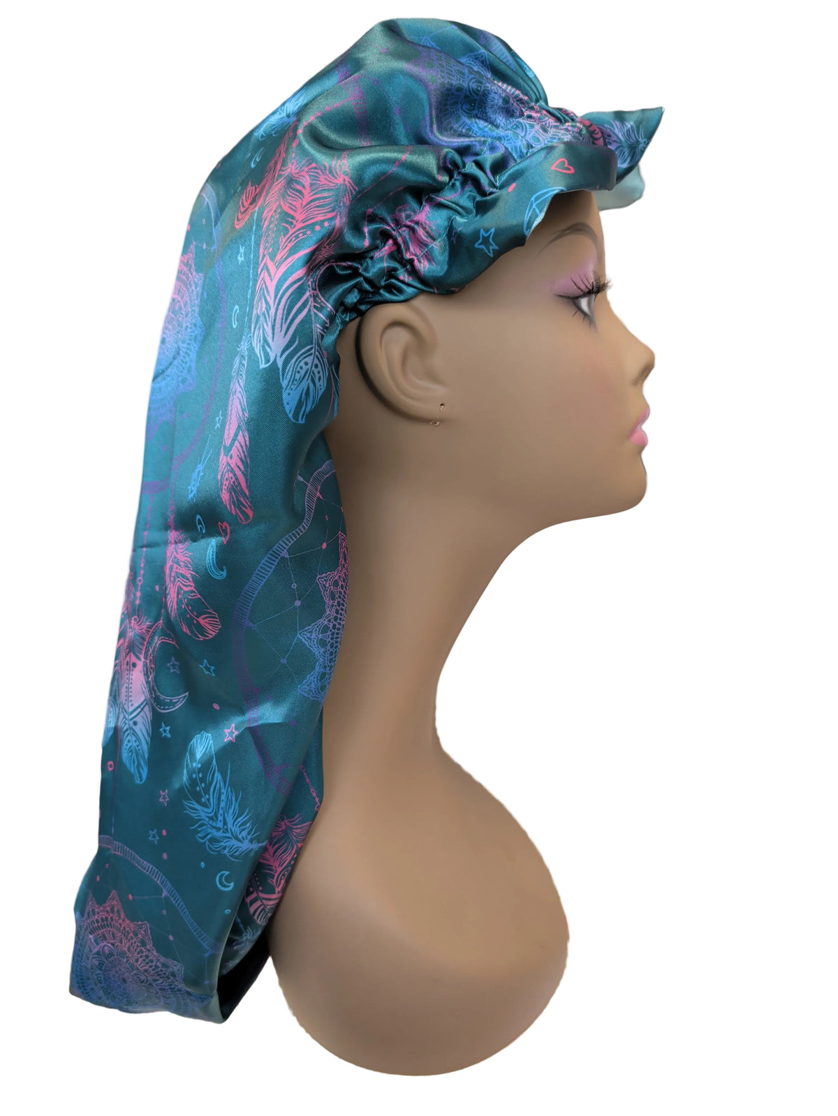GGBeauty print Double-layer long bonnet For Braid And Locks
