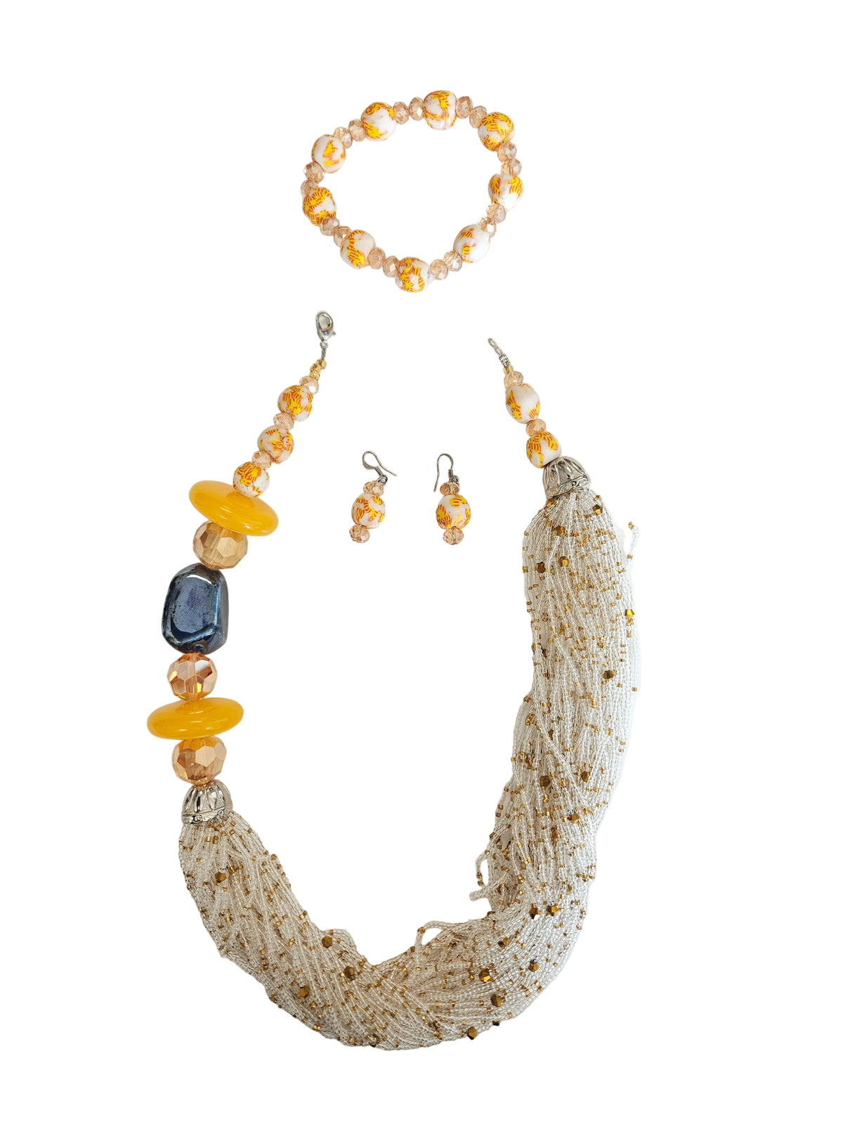 African Glass Beaded Necklaces