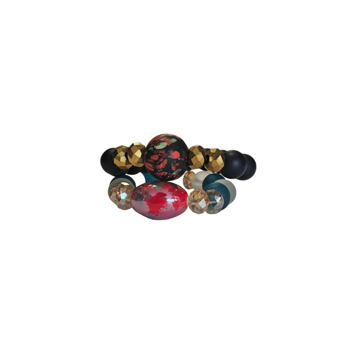 GGBEAUTY HandMade African Bracelet beads[Two piece]