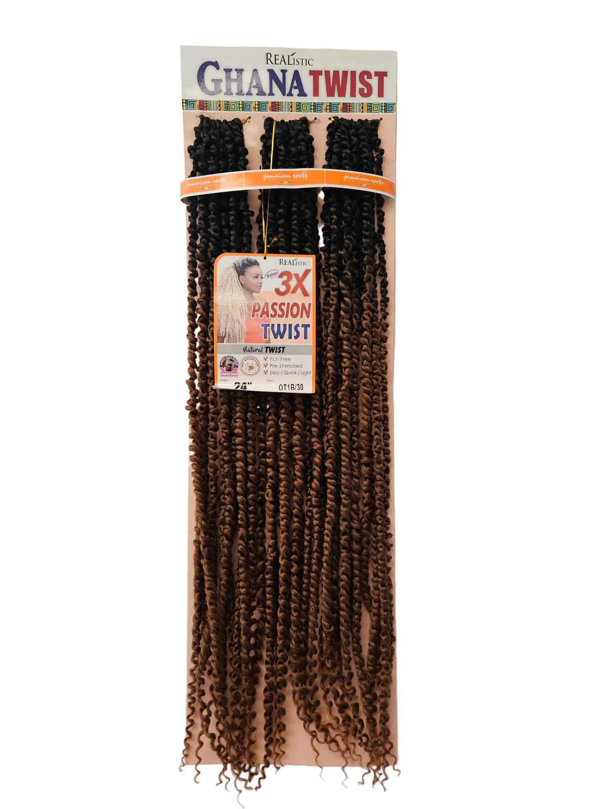 GGBEAUTY Ghana PASSION Twist Crochet hair 22INCH Long.