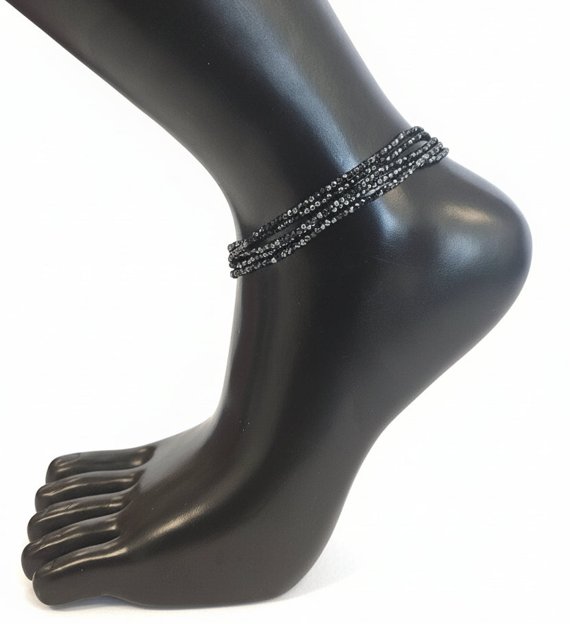 GG's African Beads Ankles 2Pcs,Handmade Beaded Foot Chain Jewelry For Women Bracelets