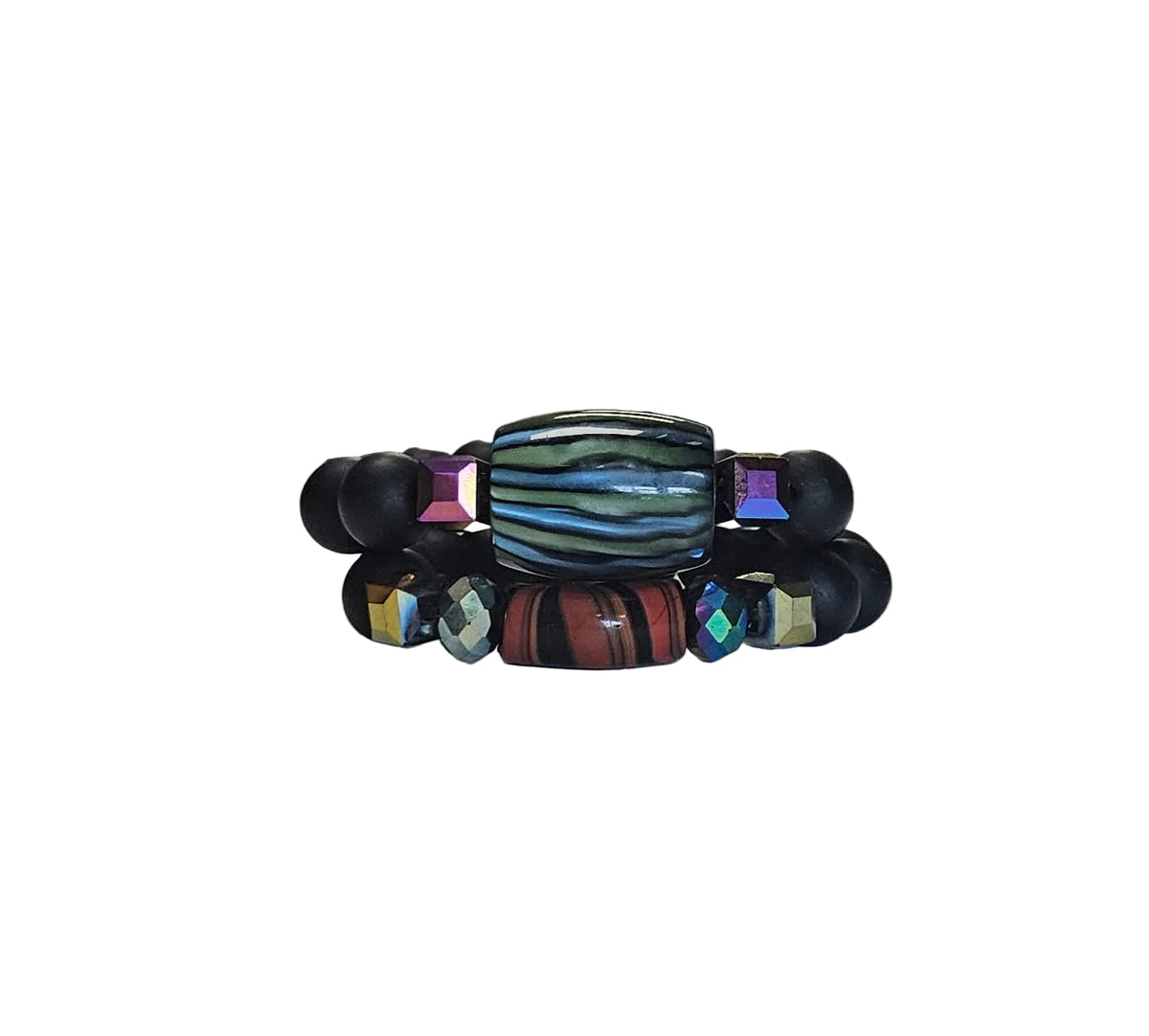 GGBEAUTY HandMade African Bracelet beads[Two piece]