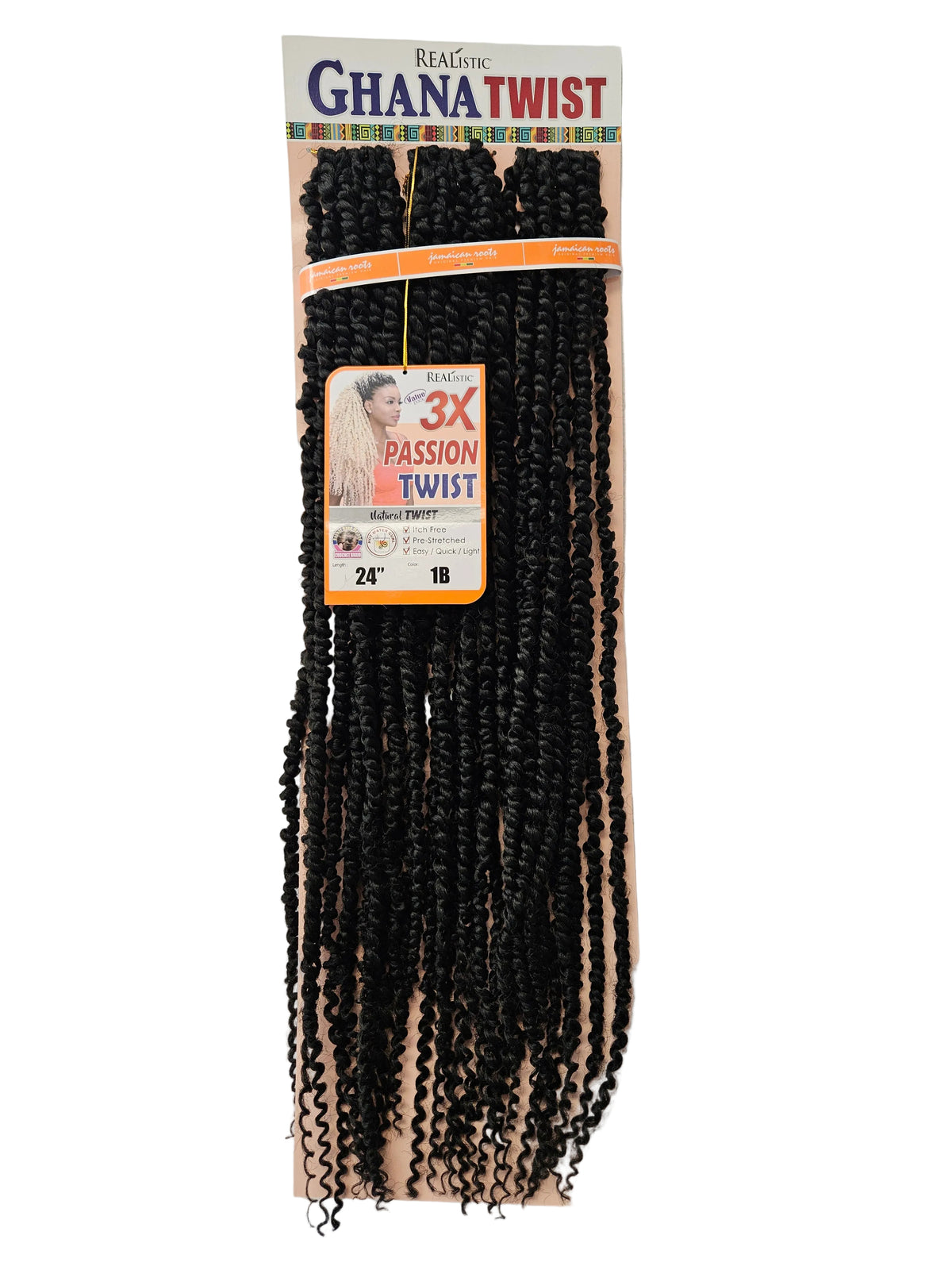 GGBEAUTY Ghana PASSION Twist Crochet hair 22INCH Long.