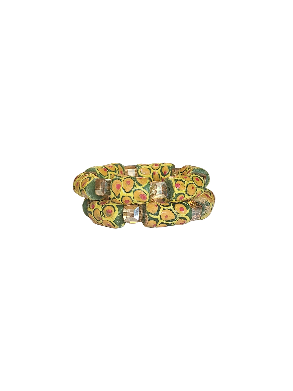 GGBEAUTY HandMade African Bracelet beads[Two piece]