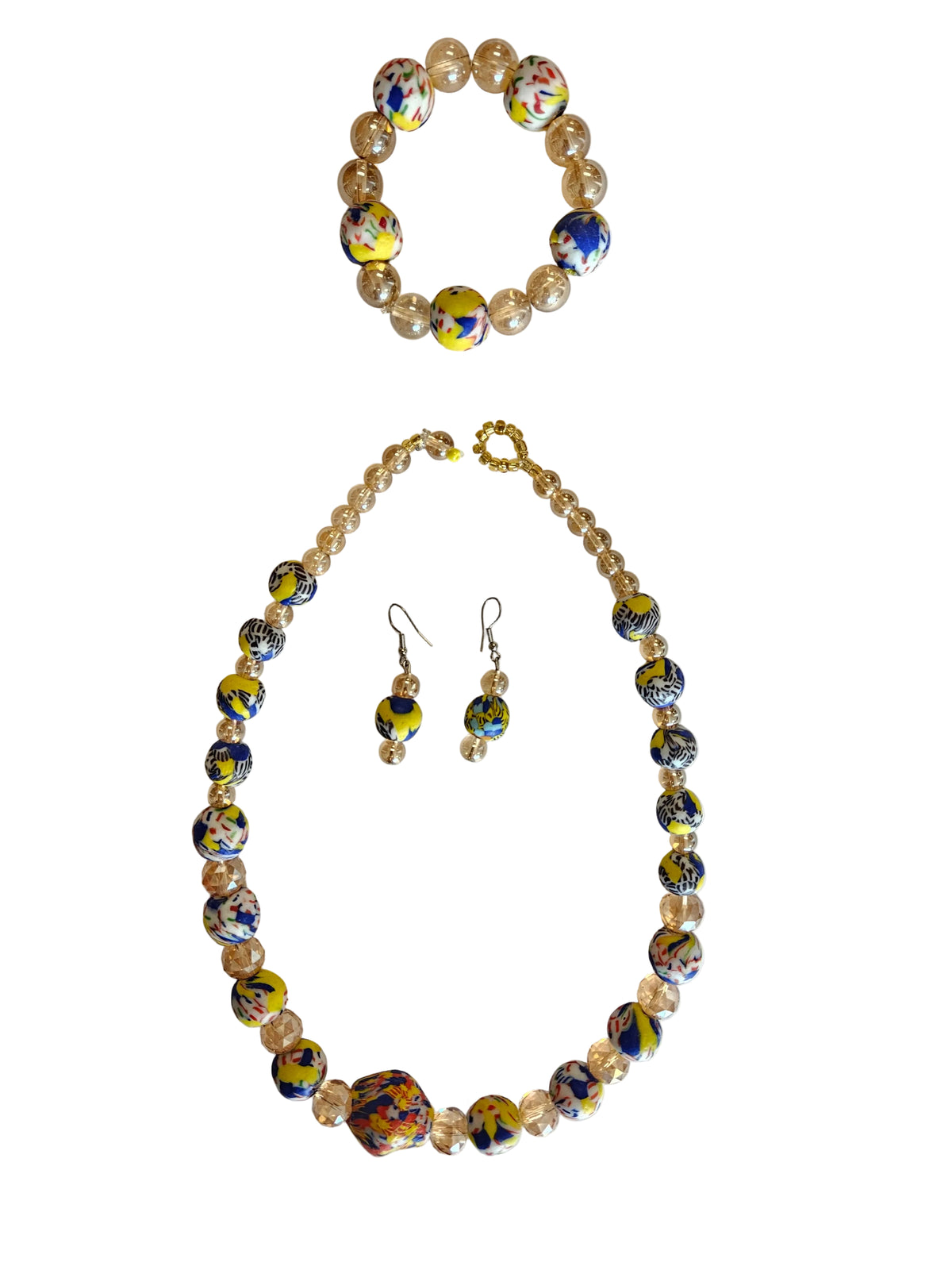African Glass Beaded Necklaces