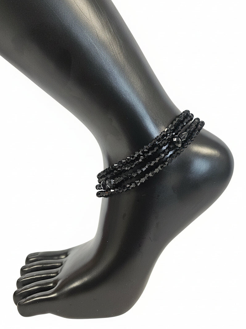 GG's African Beads Ankles 2Pcs,Handmade Beaded Foot Chain Jewelry For Women Bracelets
