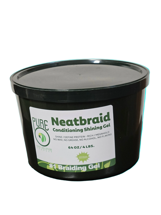 PURE NEATBRAID Conditioning Shinning Gel,For  Braider's [64 oz]