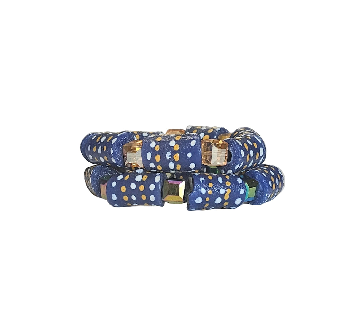 GGBEAUTY HandMade African Bracelet beads[Two piece]