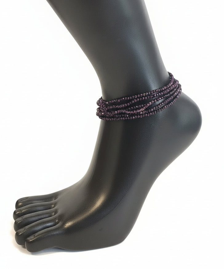 GG's African Beads Ankles 2Pcs,Handmade Beaded Foot Chain Jewelry For Women Bracelets