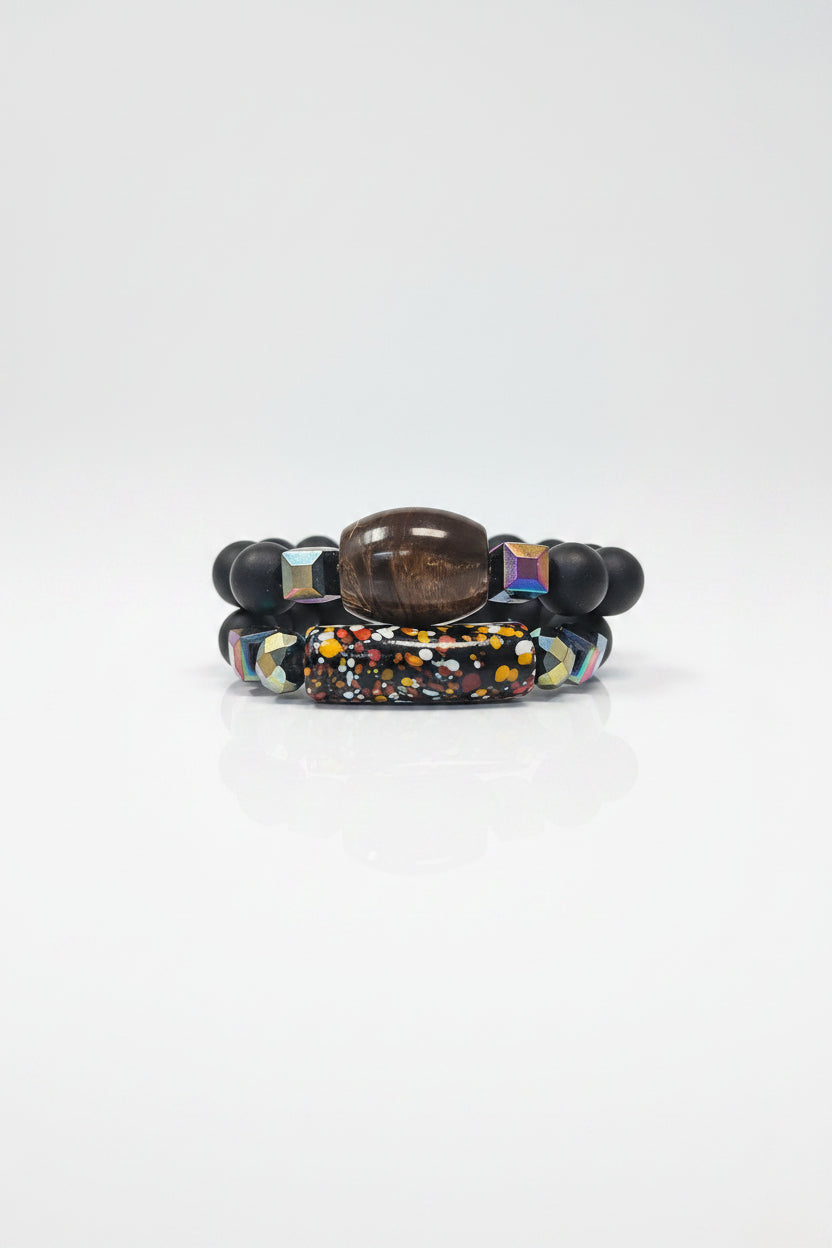 GGBEAUTY HandMade African Bracelet beads[Two piece]