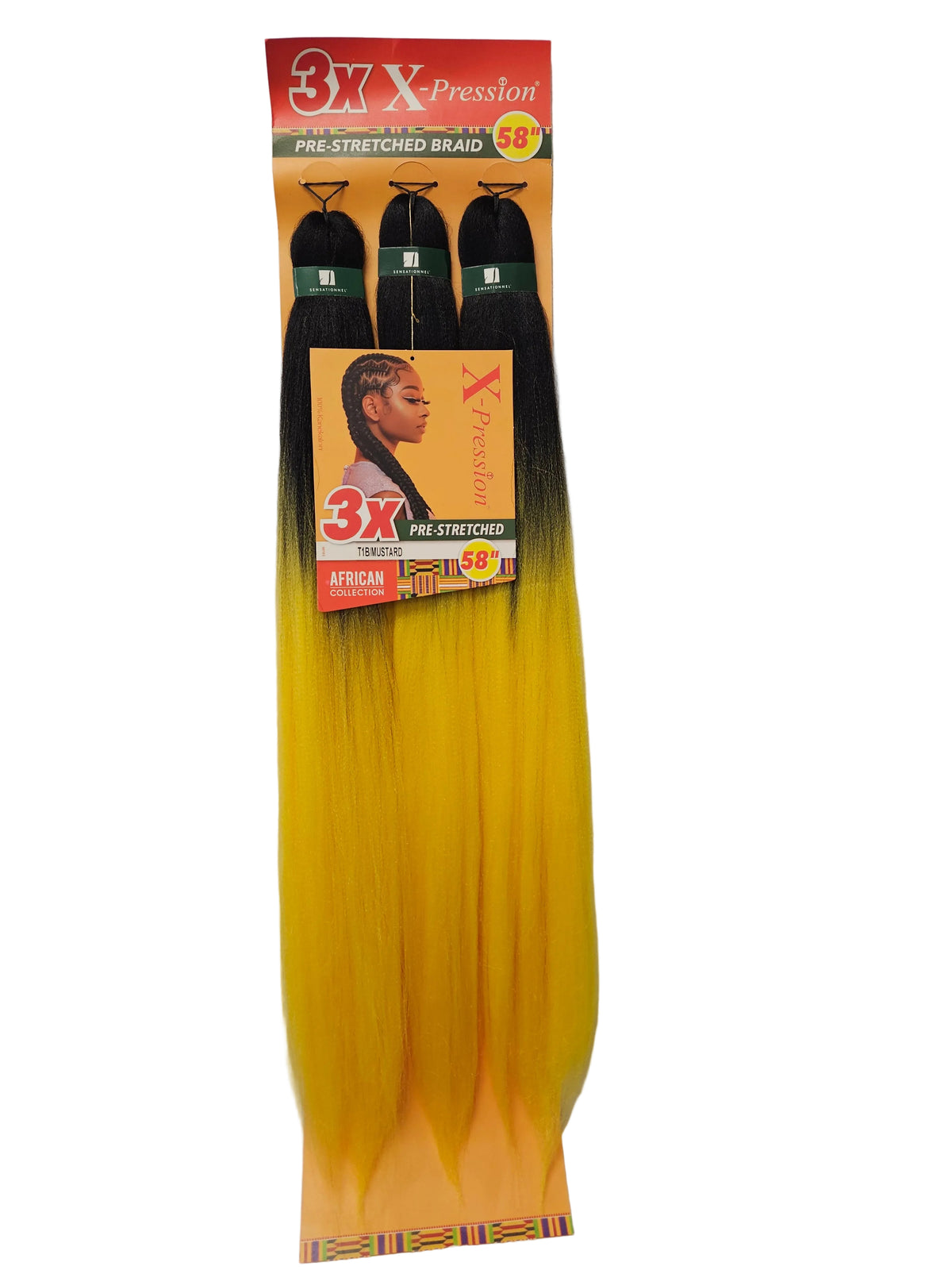 3X X-pression Pre-Stretched Braid 58''