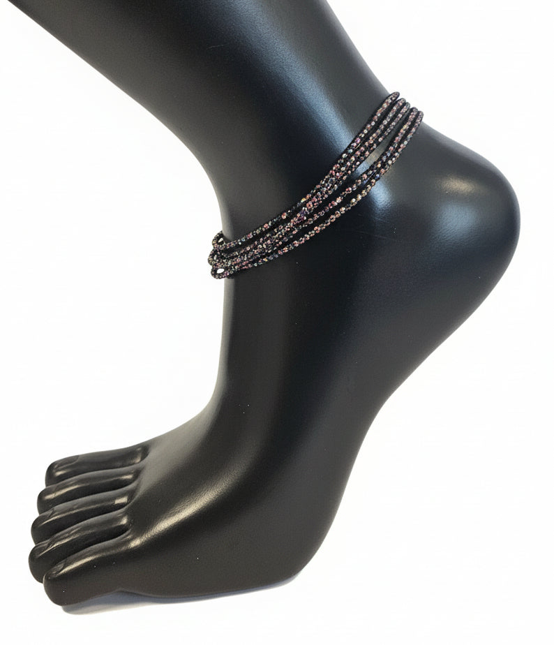 GG's African Beads Ankles 2Pcs,Handmade Beaded Foot Chain Jewelry For Women Bracelets