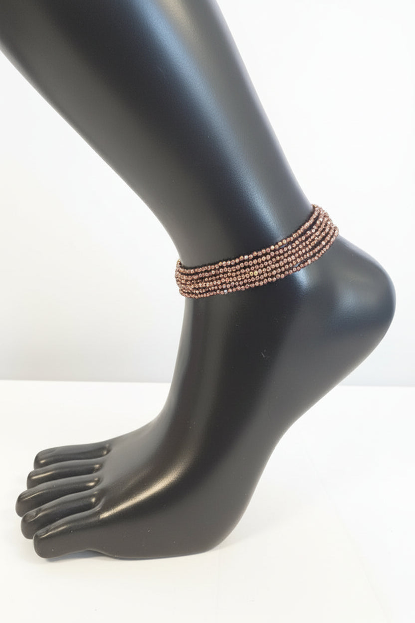 GG's African Beads Ankles 2Pcs,Handmade Beaded Foot Chain Jewelry For Women Bracelets