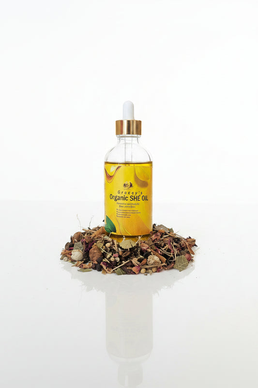 Gracey's Organic Shea Oil Formulated Specifically for Scalp, Hair &Edge, Handmade, For Women & Man, 4oz "Bottle.