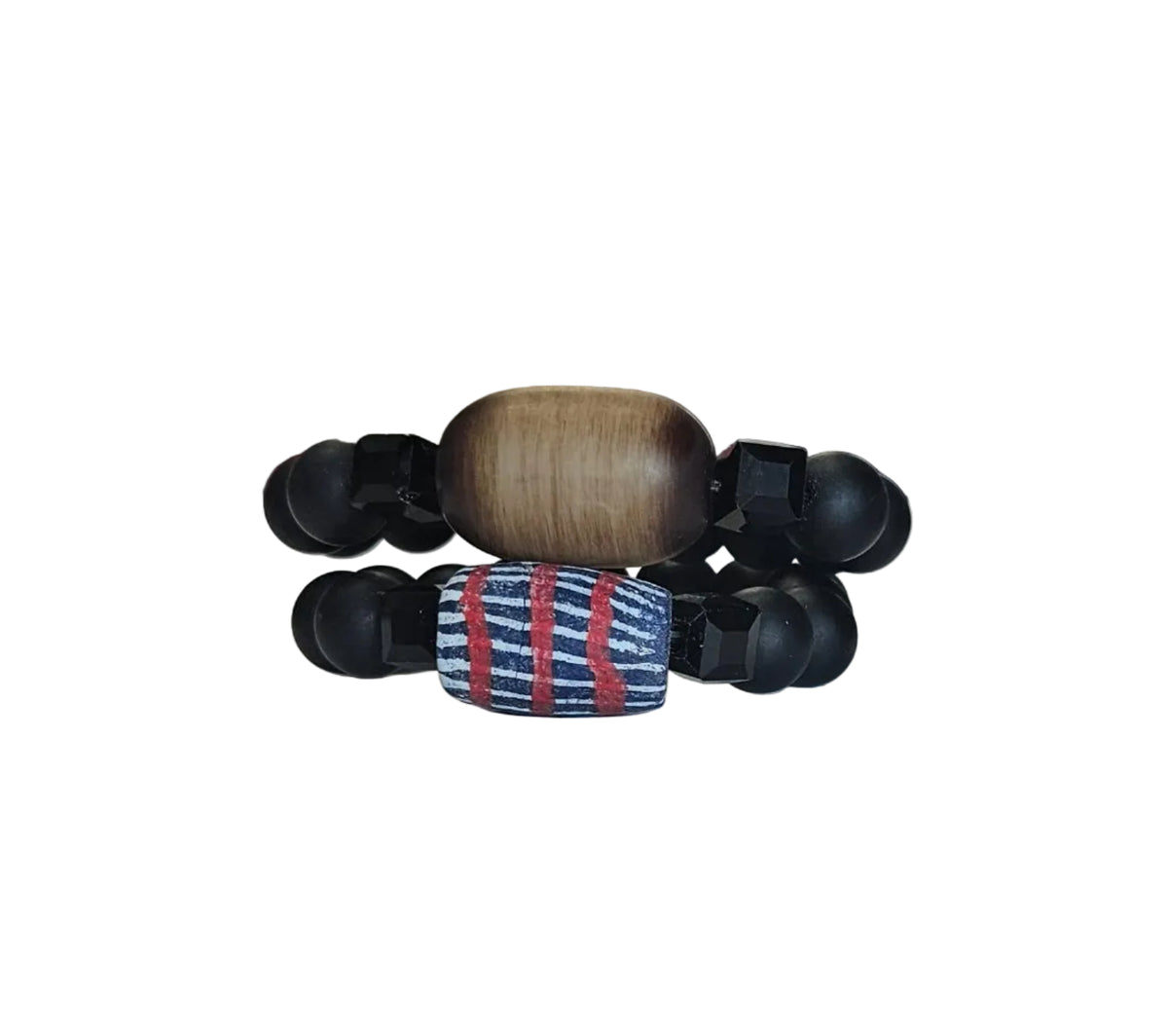 GGBEAUTY HandMade African Bracelet beads[Two piece]