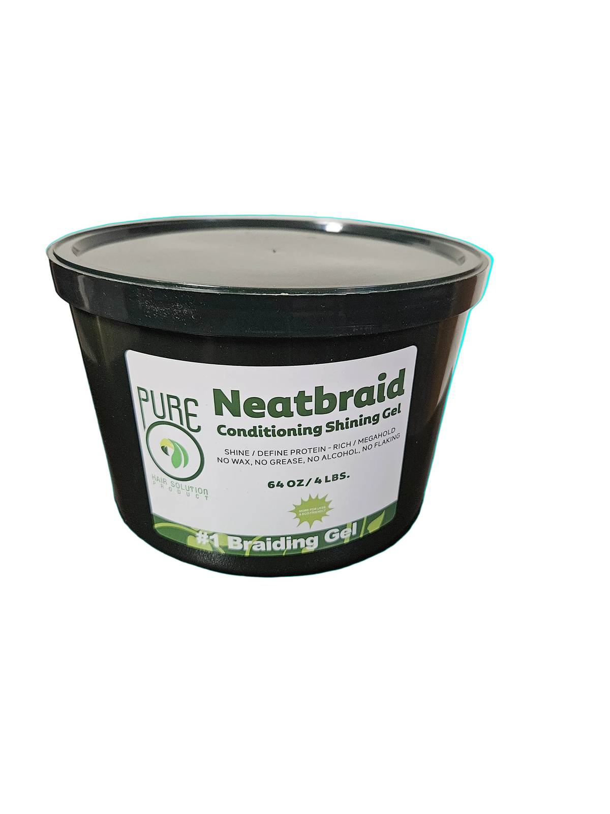 PURE NEATBRAID Conditioning Shinning Gel,For  Braider's [64 oz]