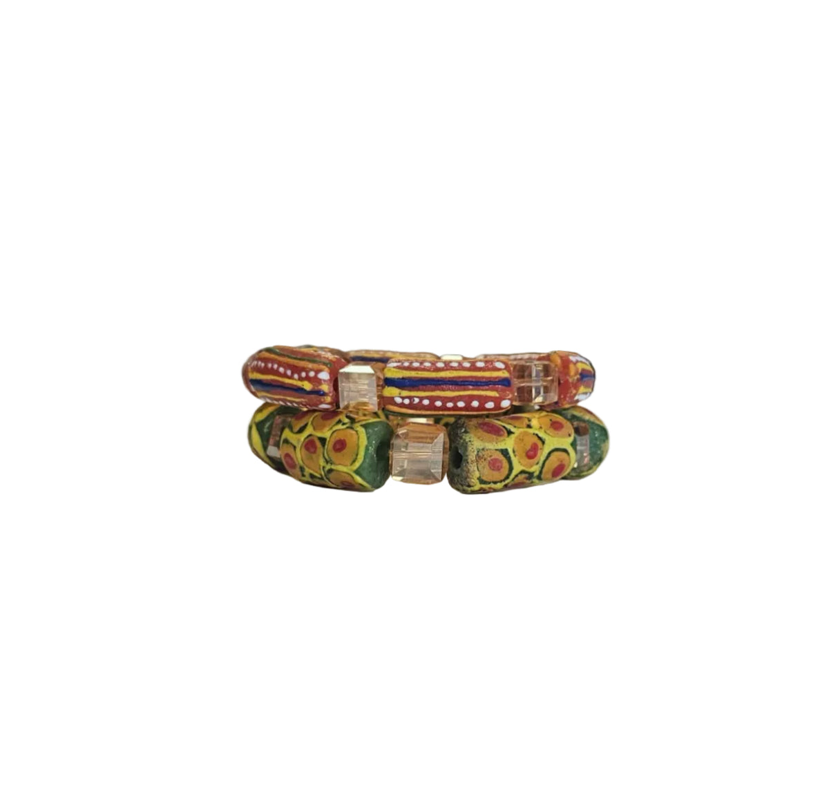 GGBEAUTY HandMade African Bracelet beads[Two piece]