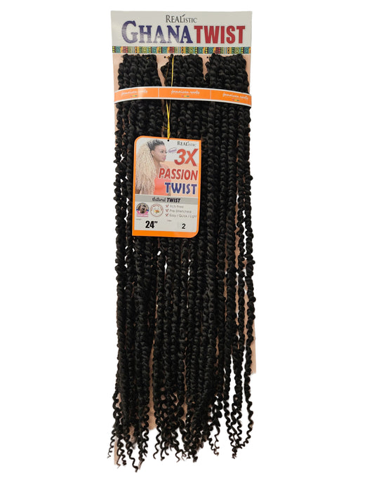 GGBEAUTY Ghana PASSION Twist Crochet hair 22INCH Long.